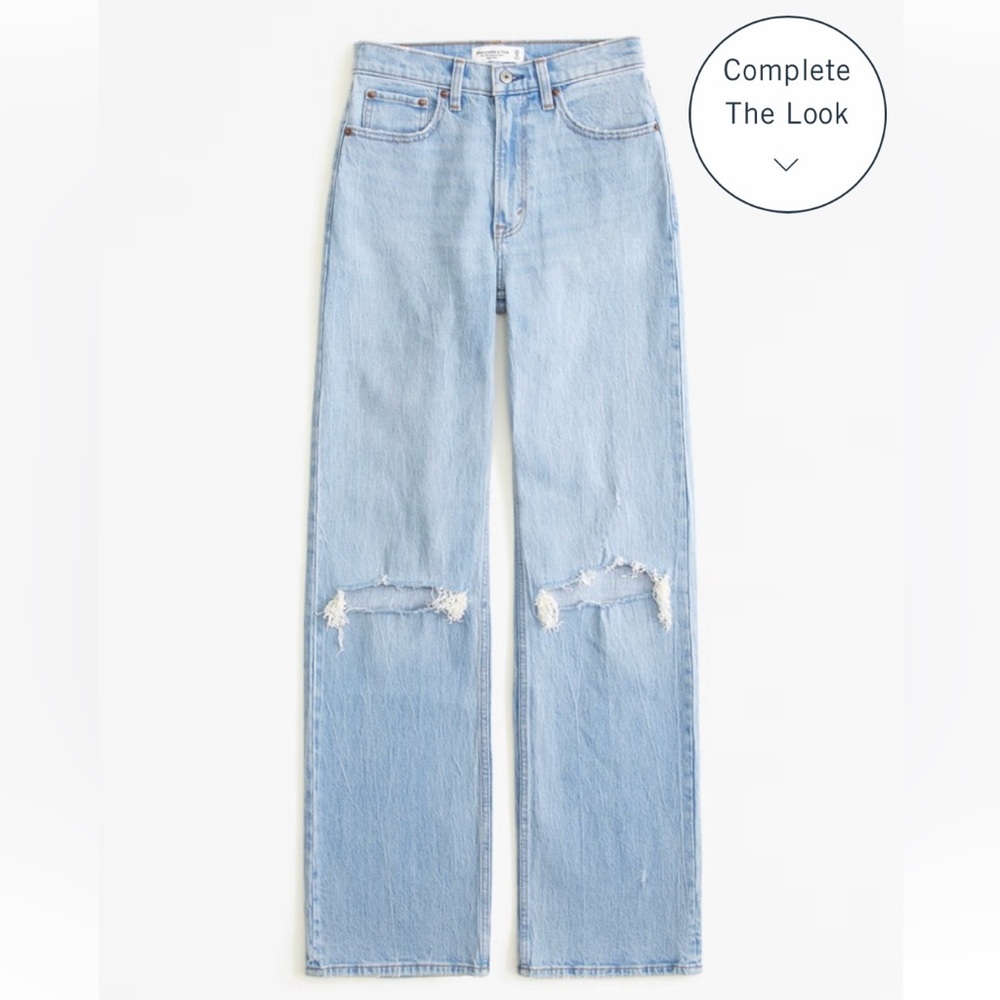 Abercrombie the 90s high rise relaxed Jean